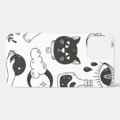 Coques Case-Mate iPhone doodle de tatouage mystique dessiné à la main, bad (Verso (horizontal))