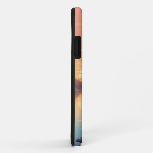 Coques Case-Mate iPhone Doodle Dog by Lake (Dos/Droite)