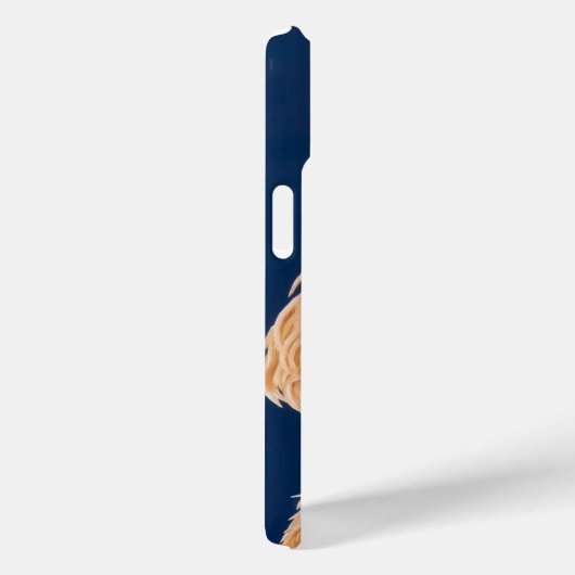 Coques Case-Mate iPhone Doodle doré doux (Verso / Droite)