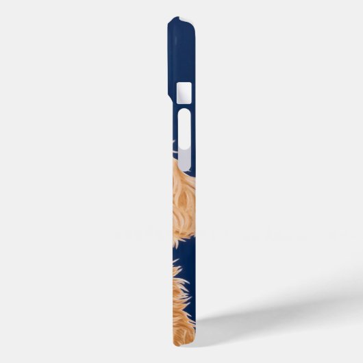 Coques Case-Mate iPhone Doodle doré doux (Verso / Gauche)