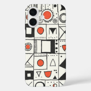 Coques iPhone 16 Doodle Dreams : Un Abstrait lunatique