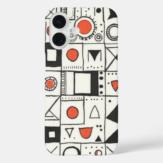 Coques Case-Mate iPhone Doodle Dreams : Un Abstrait lunatique (Verso)