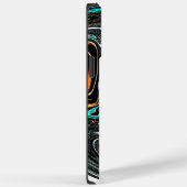 Coques Case-Mate iPhone Doodle ethnique africain | Abstrait texturé zèbre  (Verso / Droite)