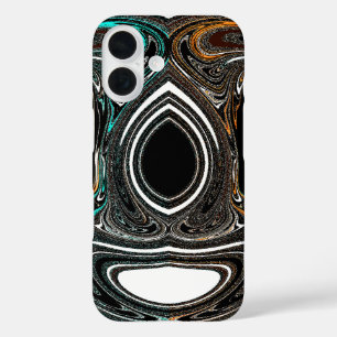 Coques iPhone 16 Doodle ethnique africain Abstrait texturé zèbre