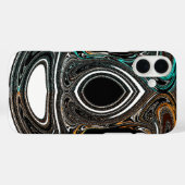 Coques Case-Mate iPhone Doodle ethnique africain | Ar abstrait texturé zèb (Verso (horizontal))