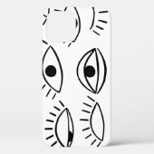 Coques Case-Mate iPhone Doodle eye, motif créatif sans couture. (Verso)