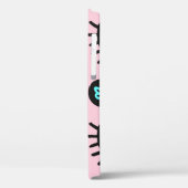 Coques Case-Mate iPhone Doodle Fille : Coeurs Des Yeux Sans Couleur. (Verso / Gauche)