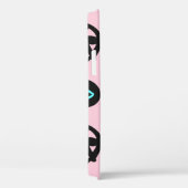 Coques Case-Mate iPhone Doodle Fille : Coeurs Des Yeux Sans Couleur. (Verso / Droite)