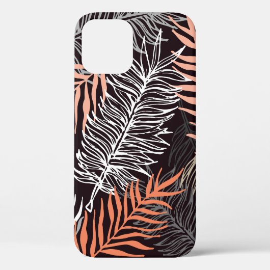 Coques Case-Mate iPhone Doodle Palm : Motif Leafy Dessiné À La Main. (Verso)