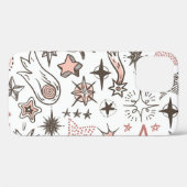 Coques Case-Mate iPhone Doodles cosmiques : Étoiles et comètes (Verso (horizontal))