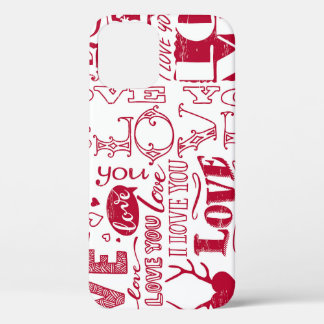Case-Mate iPhone Case Doodles d'amour à la main, charmant motif.