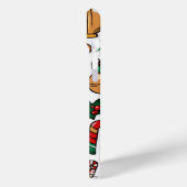 Coques Case-Mate iPhone Doodles de Noël lunaires (Verso / Gauche)