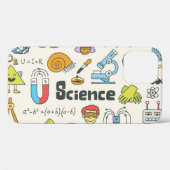 Coques Case-Mate iPhone Doodles de science : Ensemble d'écoles à main. (Verso (horizontal))