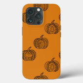 Coques Case-Mate iPhone Doodles d'Halloween boho mandala citrouilles Autom (Verso)