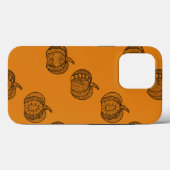 Coques Case-Mate iPhone Doodles d'Halloween boho mandala citrouilles Autom (Verso (horizontal))