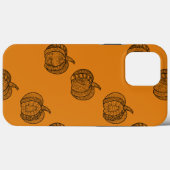 Coques Case-Mate iPhone Doodles d'Halloween boho mandala citrouilles Autom (Verso (horizontal))