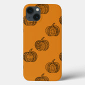 Coques Case-Mate iPhone Doodles d'Halloween boho mandala citrouilles Autom (Verso)