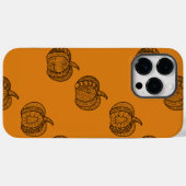 Coques Case-Mate iPhone Doodles d'Halloween boho mandala citrouilles Autom (Verso (horizontal))