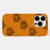 Coques Case-Mate iPhone Doodles d'Halloween boho mandala citrouilles Autom (Verso (horizontal))