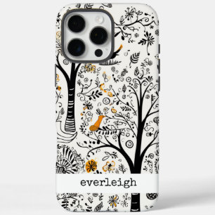 Coques iPhone 16 Pro Max Doodles naturels personnalisés