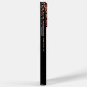 Coques Case-Mate iPhone Dory Rose Noire Gold Sparkly Glitter Fringe (Verso / Droite)