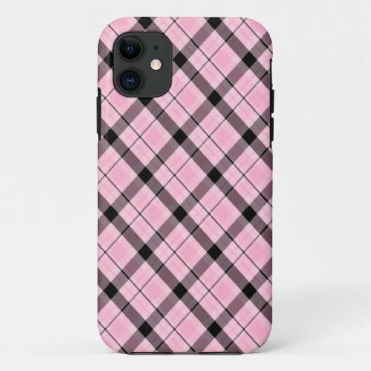Coques Case-Mate iPhone DOS rose de plaid (Dos)