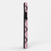 Coques Case-Mate iPhone DOS rose de plaid (Dos/Droite)