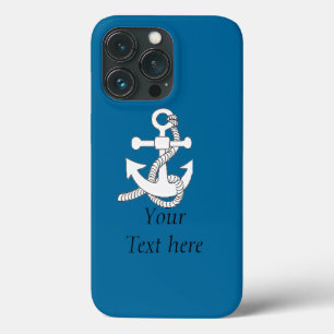 Etui iPhone 13 Pro Dossier téléphonique - Ancre de navire v.2