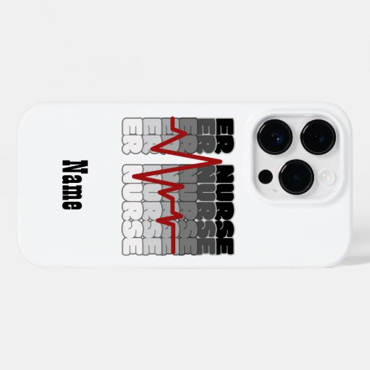 Coques Case-Mate iPhone Dossier téléphonique de l'infirmière (Verso (horizontal))