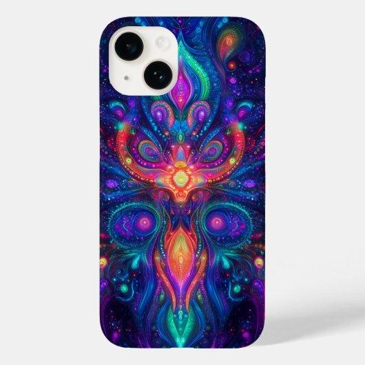 Coques Case-Mate iPhone Dossier téléphonique fractal psychédélique (Verso)