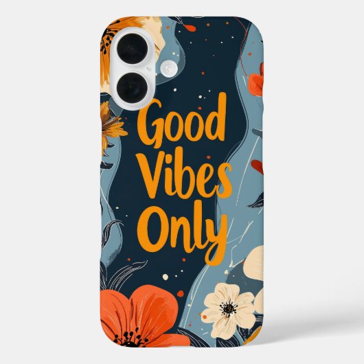 Coques Case-Mate iPhone Dossier téléphonique Good Vibes uniquement (Verso)