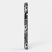 Coques Case-Mate iPhone dossier téléphonique gris paisley (Dos/Droite)