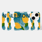 Coques Case-Mate iPhone Dossier téléphonique -Inspiré de l'été -citron (Verso (horizontal))