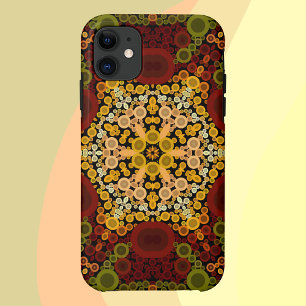 Case-Mate iPhone Case Dot Mandala Fleur Jaune Rouge et Noir