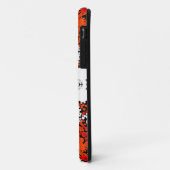 Coques Case-Mate iPhone Dot Mandala Fleur orange blanc et rouge (Dos/Gauche)