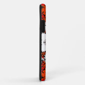 Coques Case-Mate iPhone Dot Mandala Fleur orange blanc et rouge (Dos/Droite)