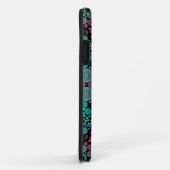 Coques Case-Mate iPhone Dot Mandala Fleur vert bleu et rouge (Dos/Droite)