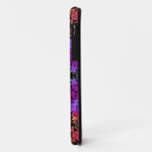Coques Case-Mate iPhone Dot Mandala Fleur violet orange et jaune (Dos/Gauche)