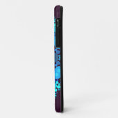 Coques Case-Mate iPhone Dot Mandala Flower bleu et violet (Dos/Gauche)