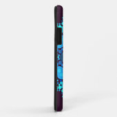 Coques Case-Mate iPhone Dot Mandala Flower bleu et violet (Dos/Droite)