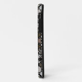 Coques Case-Mate iPhone Dot Mandala Flower Brown et blanc (Dos/Gauche)