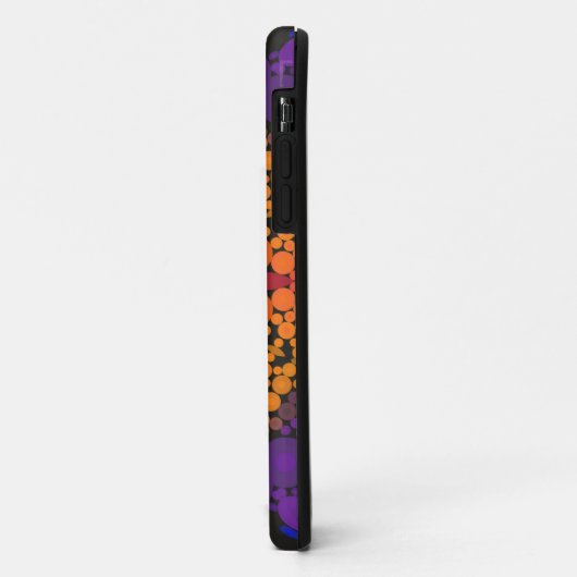 Coques Case-Mate iPhone Dot Mandala Flower jaune violet et bleu (Dos/Gauche)