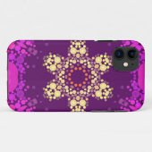 Coques Case-Mate iPhone Dot Mandala Flower rose et jaune (Dos (Horizontal))