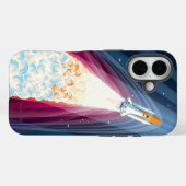 Coques Case-Mate iPhone Double Boosté (Lancement de la Navette Spatiale) (Verso (horizontal))