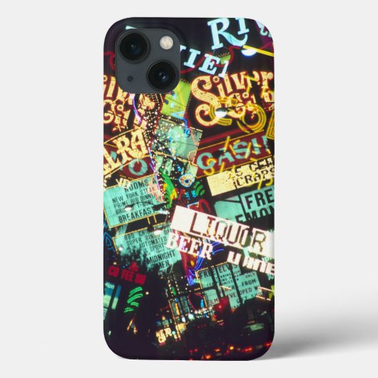 Coques Case-Mate iPhone Double exposition, panneaux de casino, Las Vegas, (Verso)