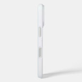 Coques Case-Mate iPhone Double Fleurs blanches noires Monogramme Nom perso (Verso / Droite)