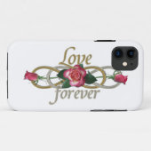 Coques Case-Mate iPhone Double Infinité - Amour Rose pour toujours (Dos (Horizontal))