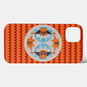 Coques Case-Mate iPhone Double Rainbow2 et Orange Chevron (Verso (horizontal))