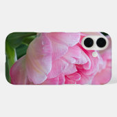 Coques Case-Mate iPhone Double Tulipes Fleur avec Dew Drops (Verso (horizontal))