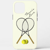 Coques Case-Mate iPhone Doubles d'amour de tennis (Verso)